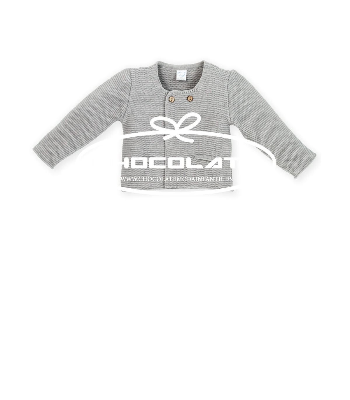 Chaqueta larga gris perla Mac Ilusión.