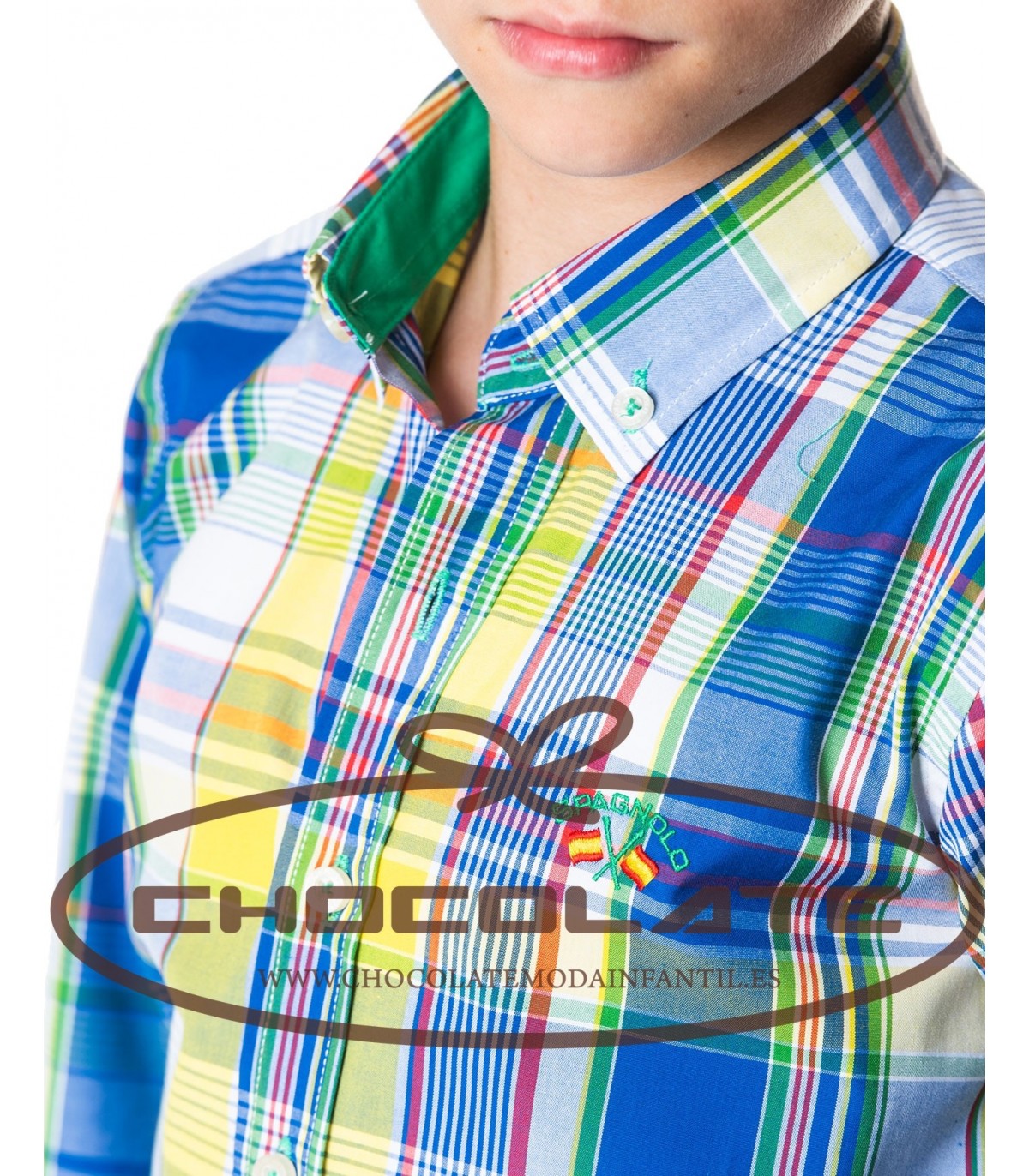 Camisa cuadro multicolor Spagnolo
