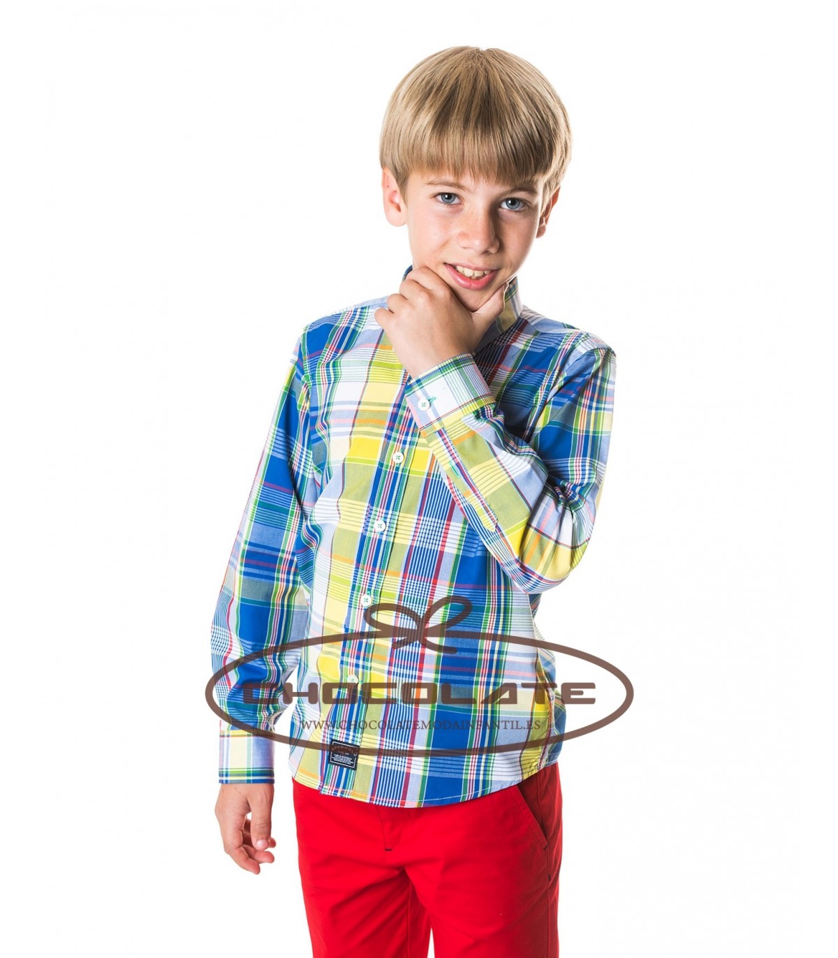 Camisa cuadro multicolor Spagnolo