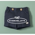 Pantalón corto tipo lino azul Cocote