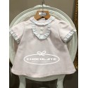 Vestido piqué rosa bebé