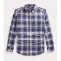 Camisa niño cuadros azules Ralph Lauren