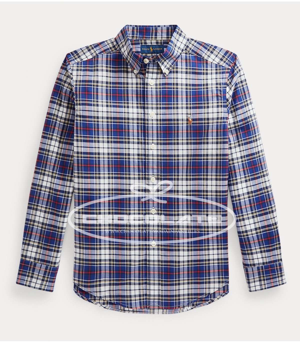 Camisa niño cuadros azules Ralph Lauren