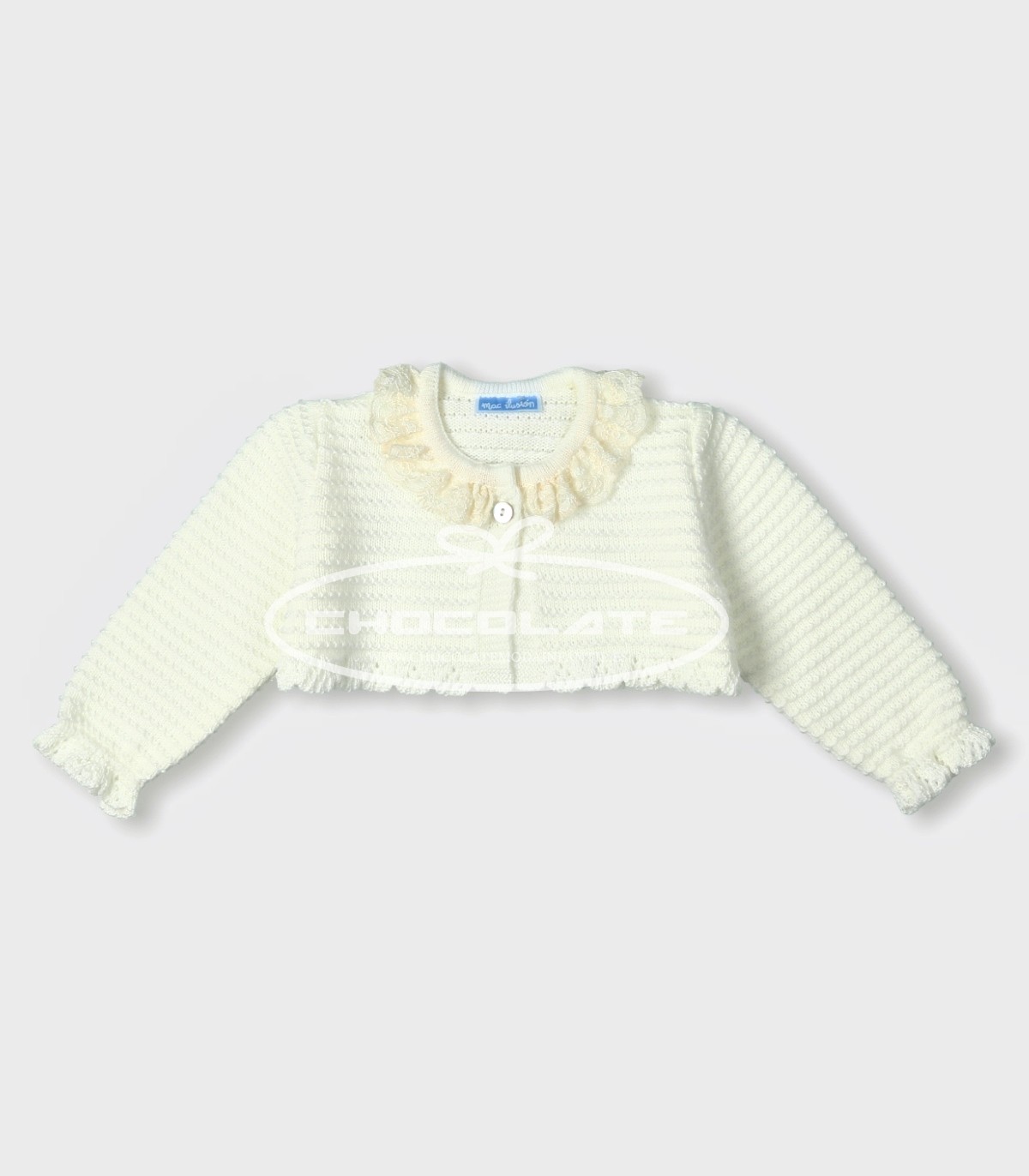 Chaqueta corta beig con puntilla de Mac ilusión | Chaqueta beig de ...