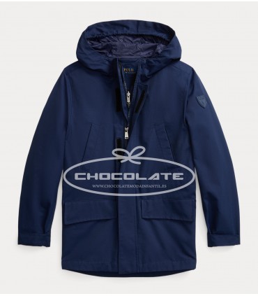 Chubasquero azul marino de Ralph Lauren para niño | Precioso chubas...