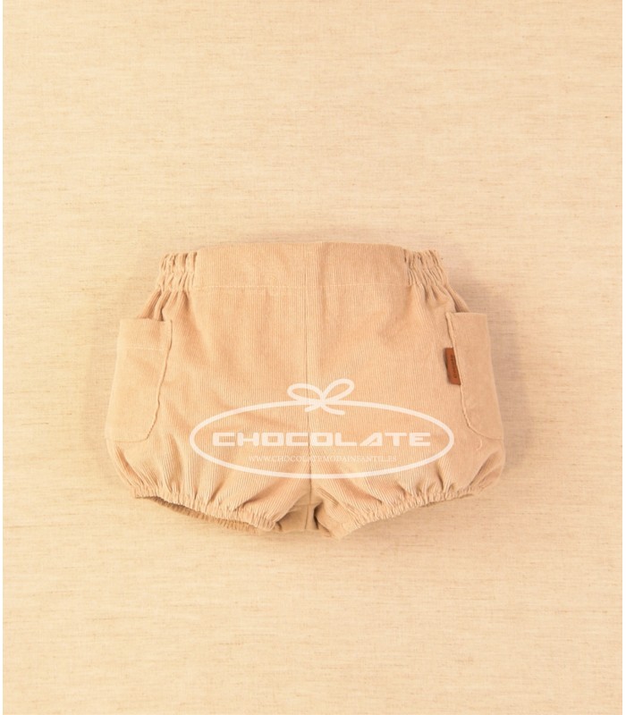 Ranita pana beig con bolsillos de Cocote | Ranita para niño de micr...