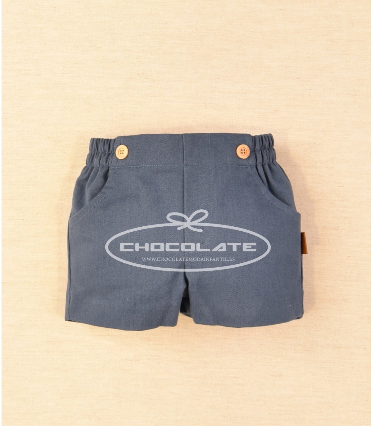 Pantalón corto azul de Cocote | Pantalón corto para niño en color a...