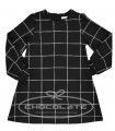Vestido cuadros negros | El vestido para niña con corte trapecio en...