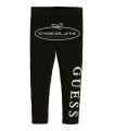 Leggin negro con logo blanco de Guess kids | Leggin para niña de la...