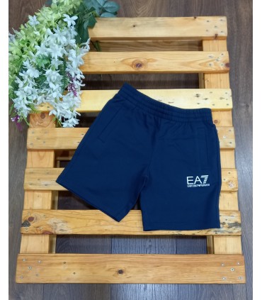 Bermuda EA7 azul marino de Emporio Armani kids | Bermuda de algodón...