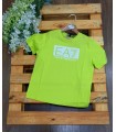 Camiseta amarillo fluor de EA7 de Emporio Armani kids