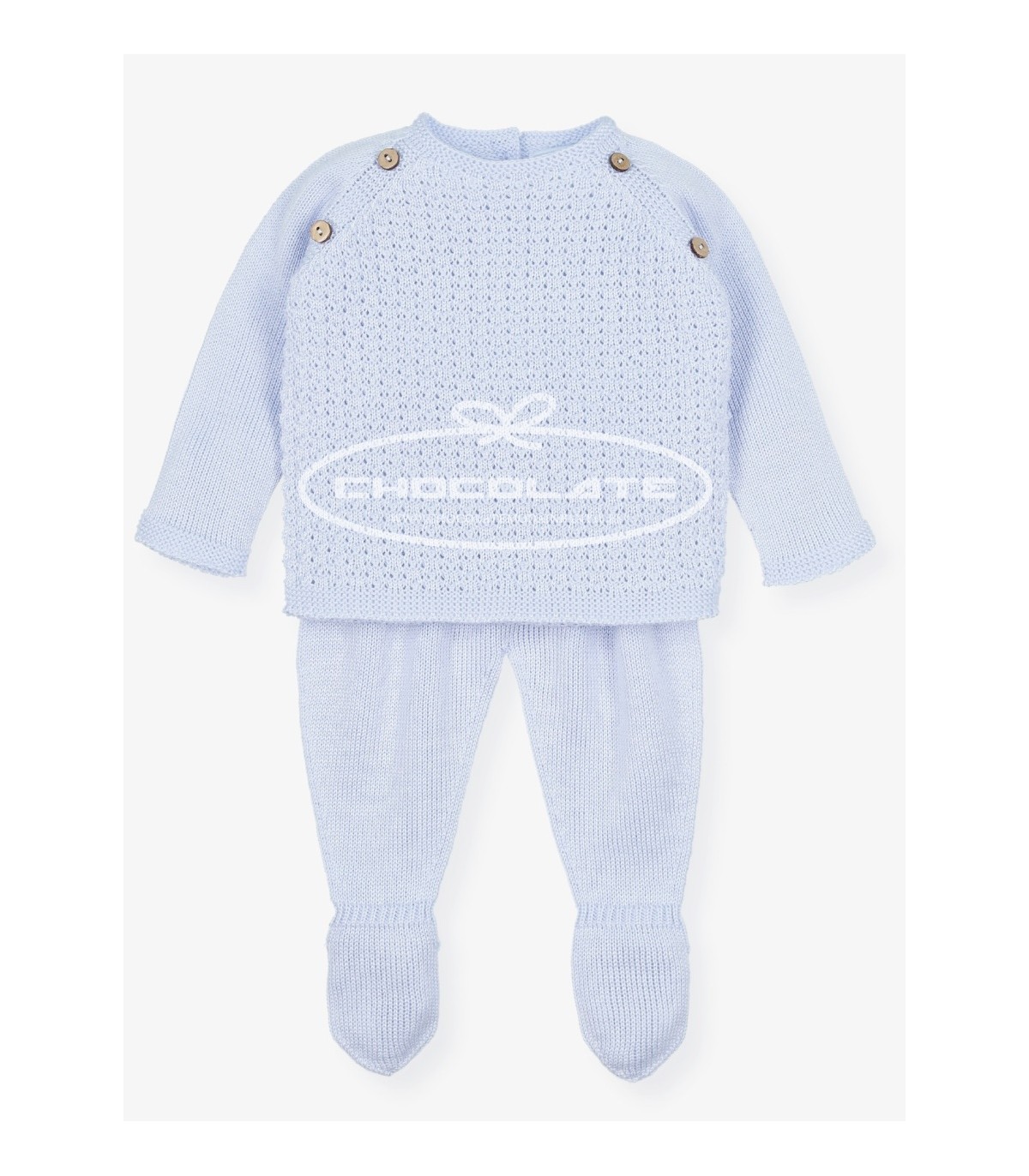 Conjunto jubón y polaina azul de Mac ilusión para bebé | Conjunto p...