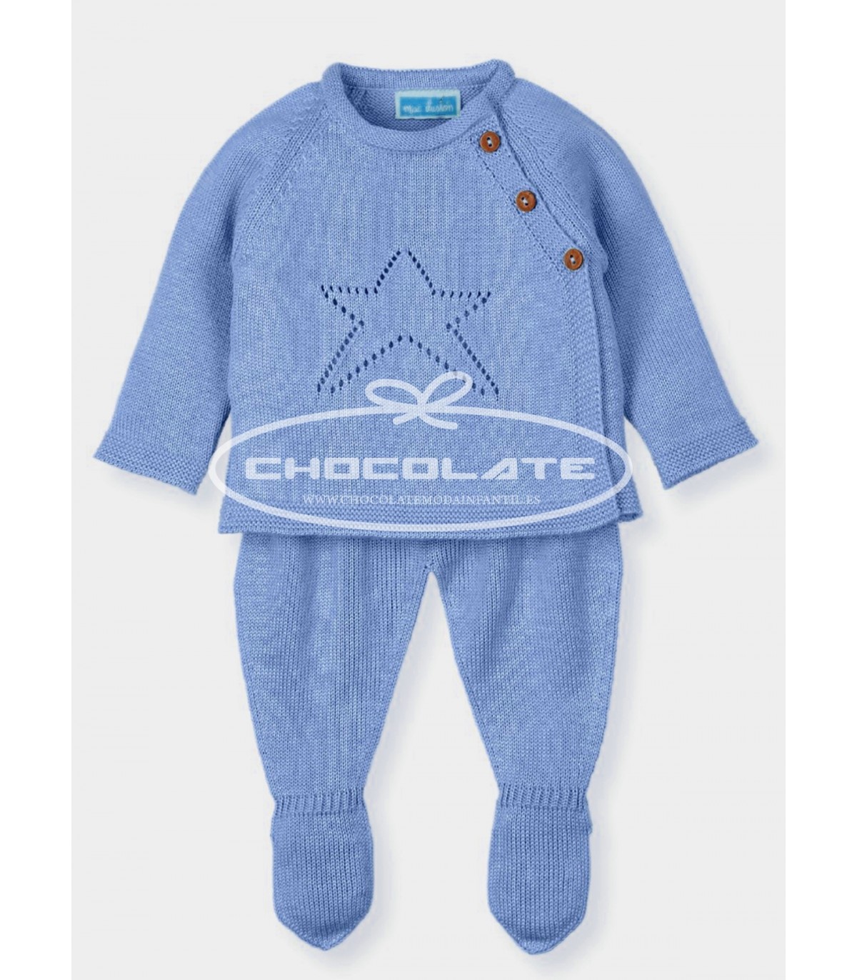 Conjunto jubón y polaina para bebé color azafata Mac ilusión | Conj...