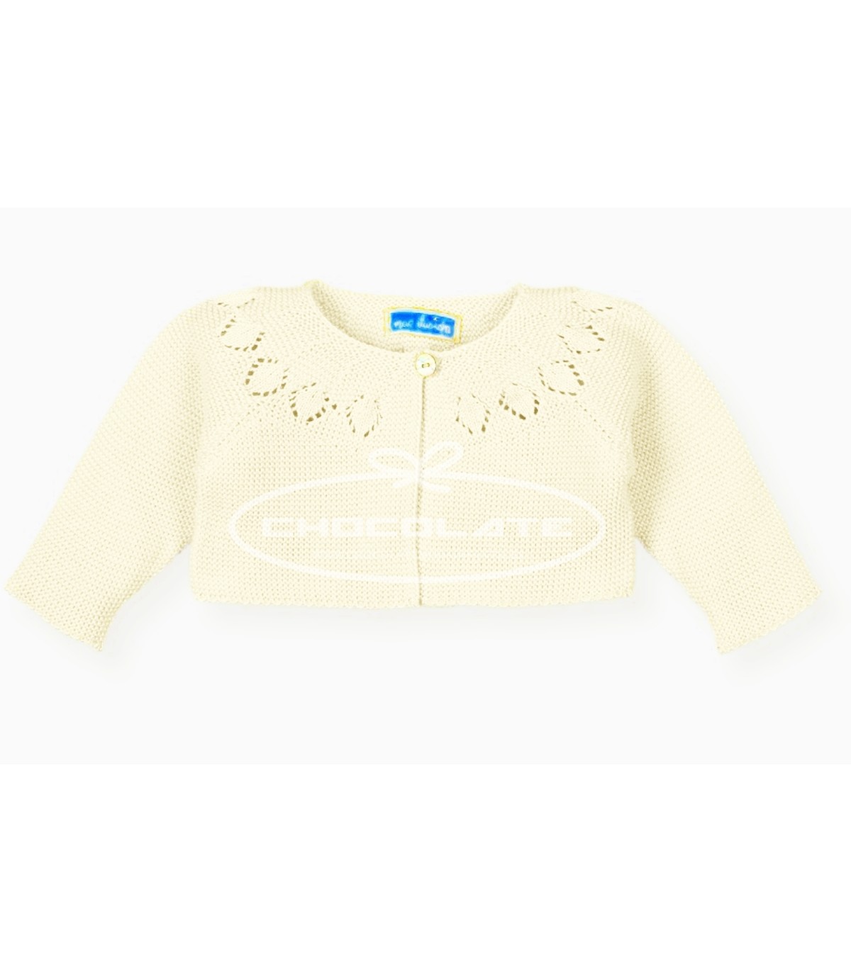 Chaqueta corta calada color crudo de Mac ilusión | Chaqueta unisex ...