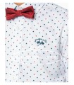 Camisa blanca dibujo marino y rojo de Spagnolo para niño | Camisa d...