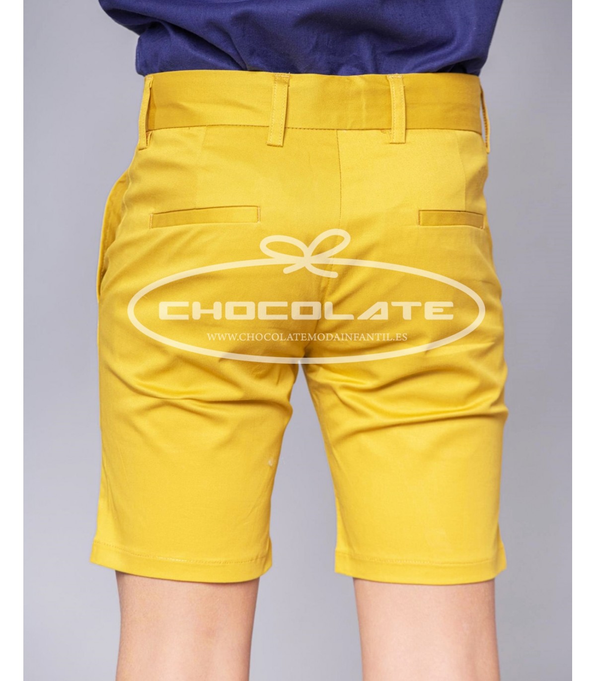 Bermuda mostaza de Spagnolo para niño | Bermuda para niño en un bon...