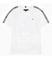 Camiseta blanca logo en hombros de Tommy Hilfiger