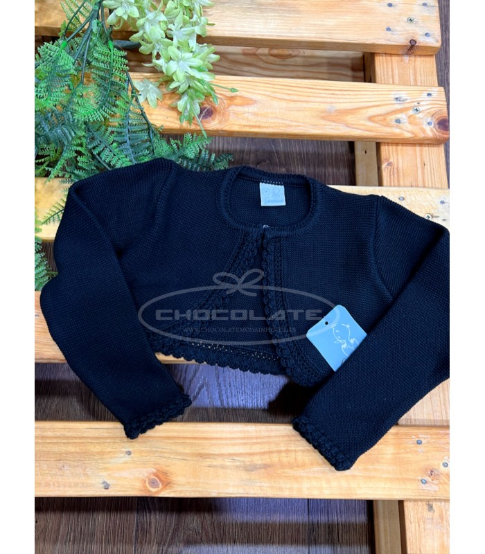 Chaqueta negra de Granlei para niña | Chaqueta de vestir de la marc...