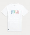 Camiseta blanca logo colores de Ralph Lauren para niño