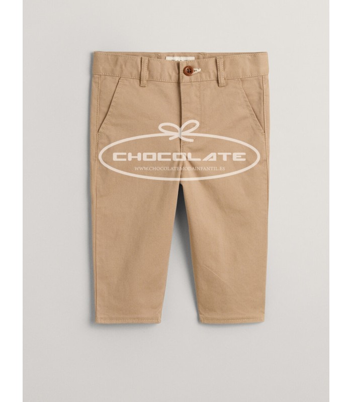 Pantalón de Gant para bebé con corte chino | Pantalón camel corte c...