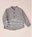 Camisa niño cuadro vichy negro de José Varón