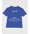 Camiseta azul para niño de la marca EA7 Emporio Armani