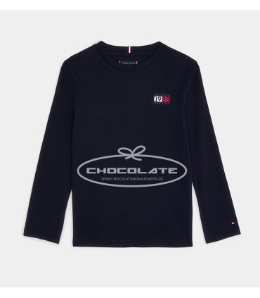 Camiseta azul marino de Tommy Hilfiger para niño | Camiseta para ni...