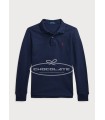Polo piqué azul marino de Ralph Lauren para niño | Polo de piqué az...