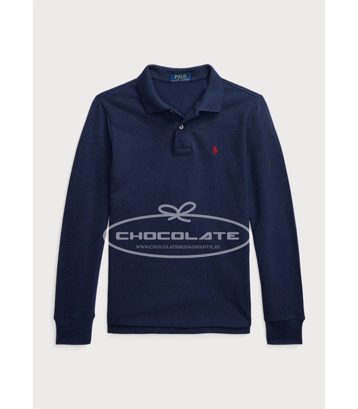 Polo piqué azul marino de Ralph Lauren para niño | Polo de piqué az...
