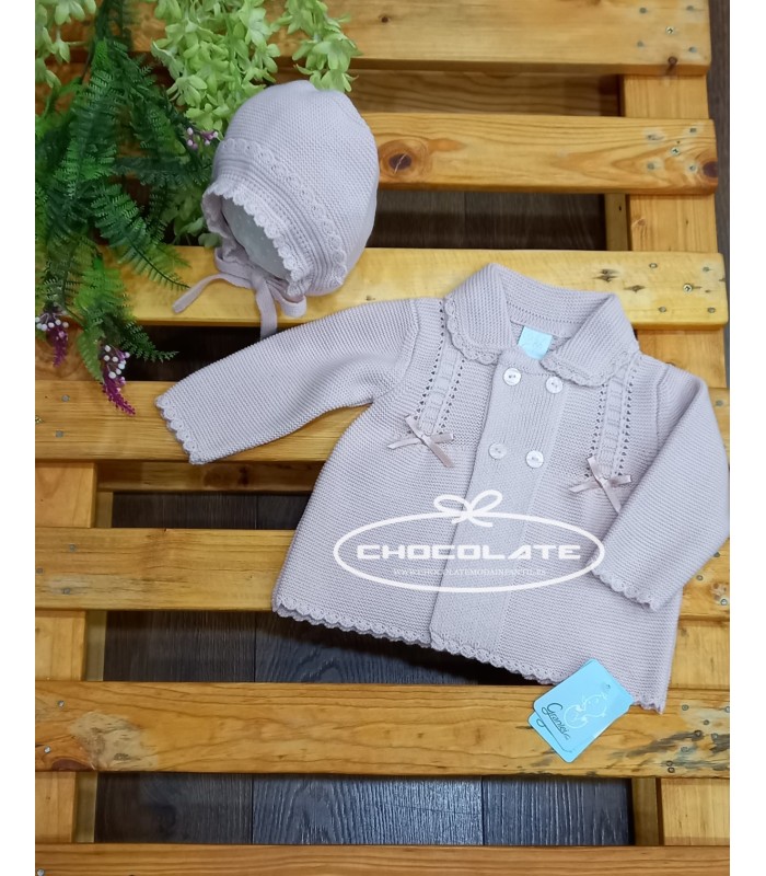 Abrigo rosa para bebé niña de la marca Granlei. | Precioso abrigo p...