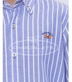 Camisa rayas blanca y azul Spagnolo | Camisa para niño en tejido Ox...