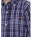 Camisa cuadros marino Spagnolo | Camisa para niño de tejido popelín...