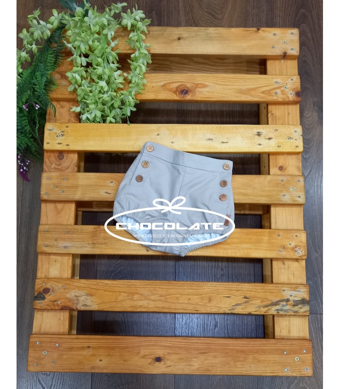 Ranita sarga beige botones Cocote | Ranita básica en tejido sarga c...