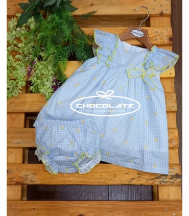 Jesusito vichy azul con patitos colección Monet de Valentina bebés ...