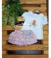 Conjunto camiseta y braguita colección Capri de Valentina bebés