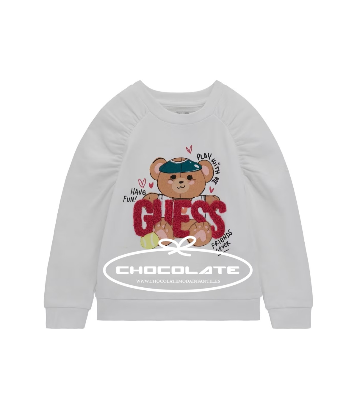 Chándal para niña con detalle de oso de Guess kids | Chándal para n...