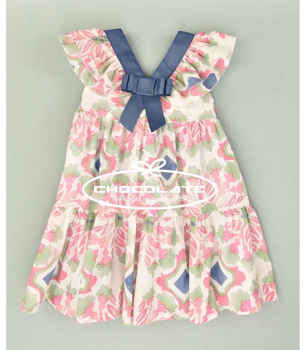 Vestido estampado de José Varón para niña | Precioso vestido para n...
