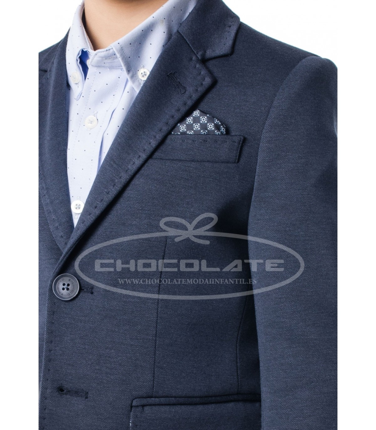 Americana spagnolo estructura azul