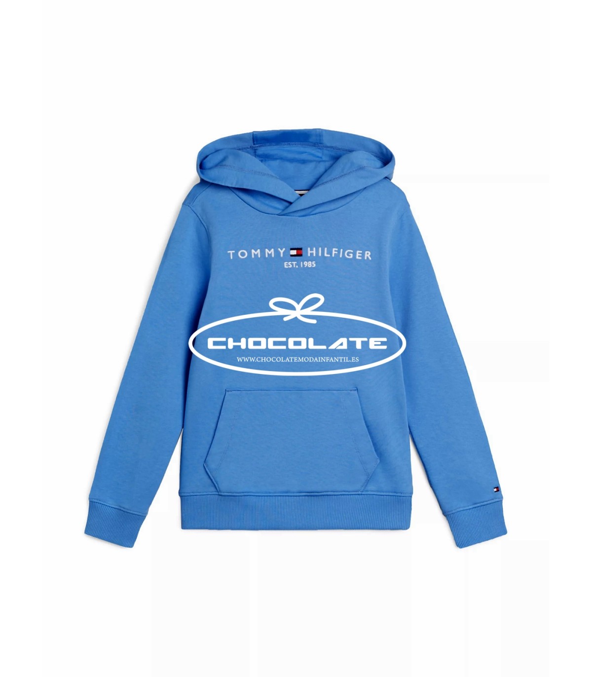 Sudadera básica para niño azul celeste de Tommy Hilfiger | Sudadera...