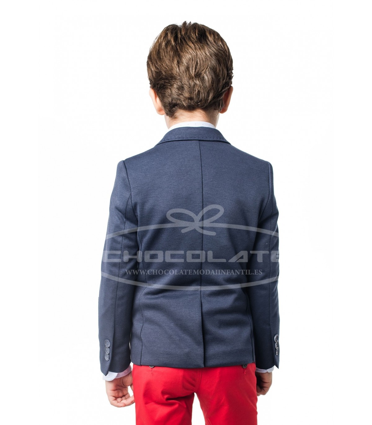 Americana spagnolo estructura azul