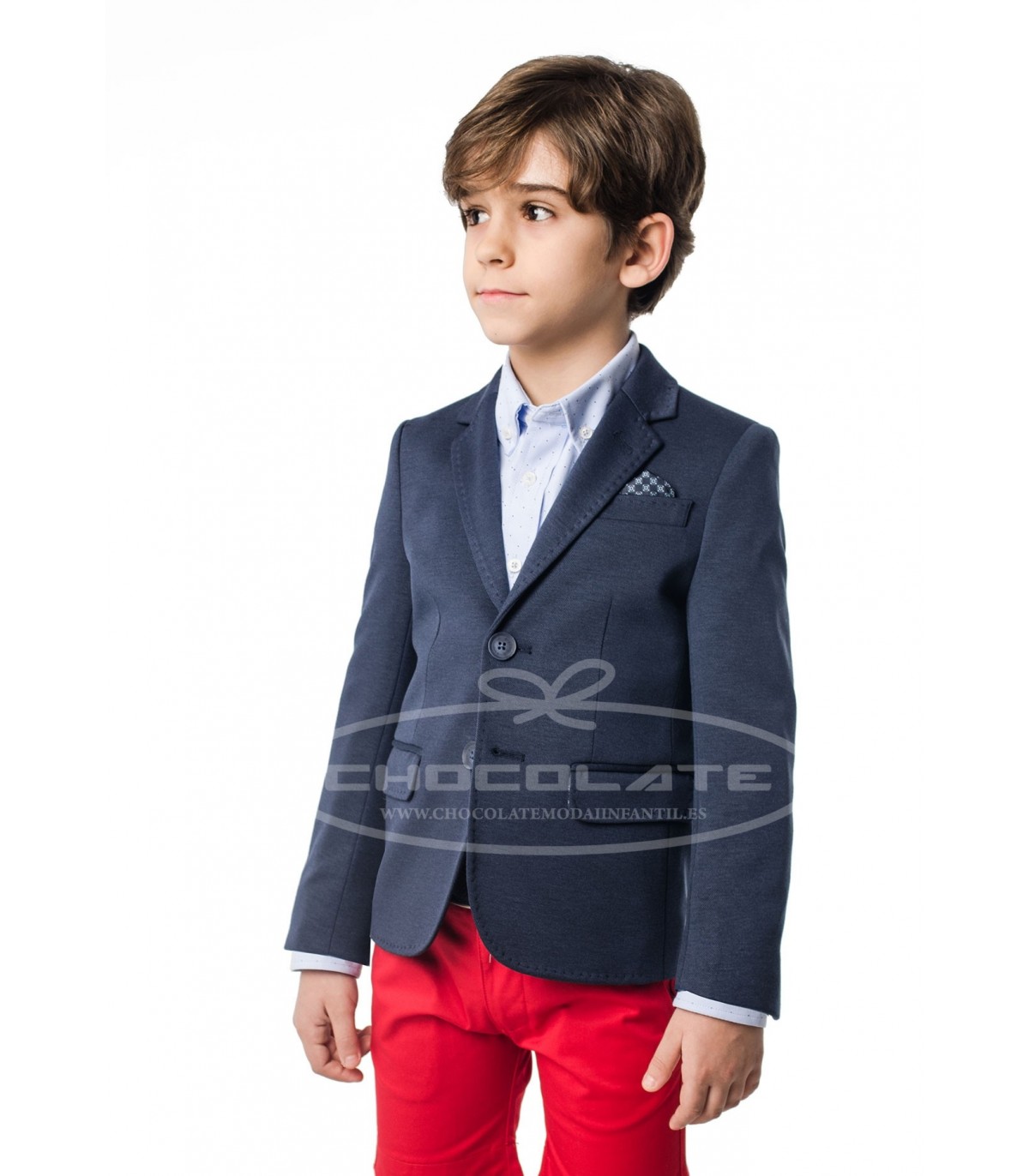 Americana spagnolo estructura azul