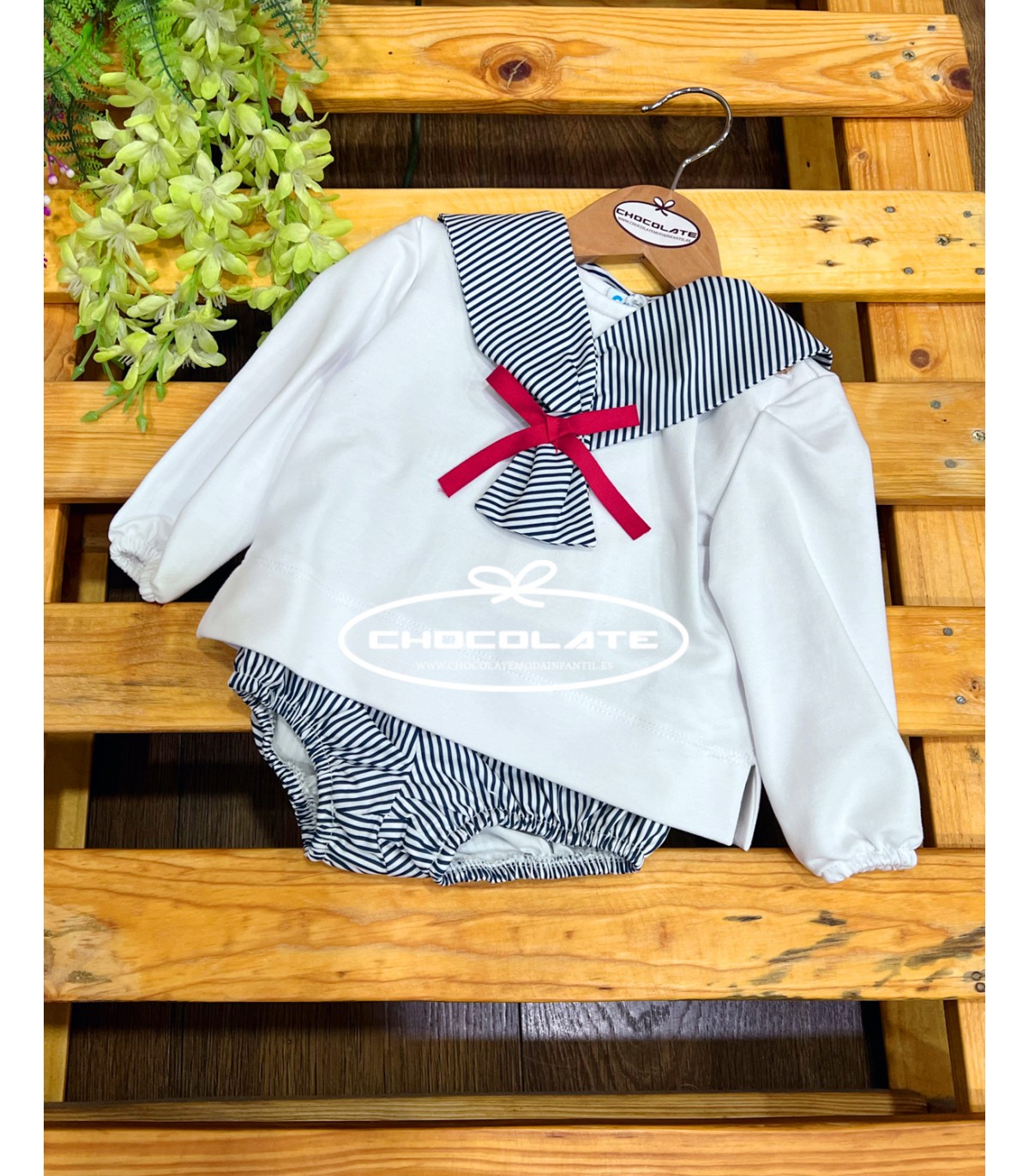 Conjunto niño sudadera marinera y ranita de Cocote | Conjunto para ...