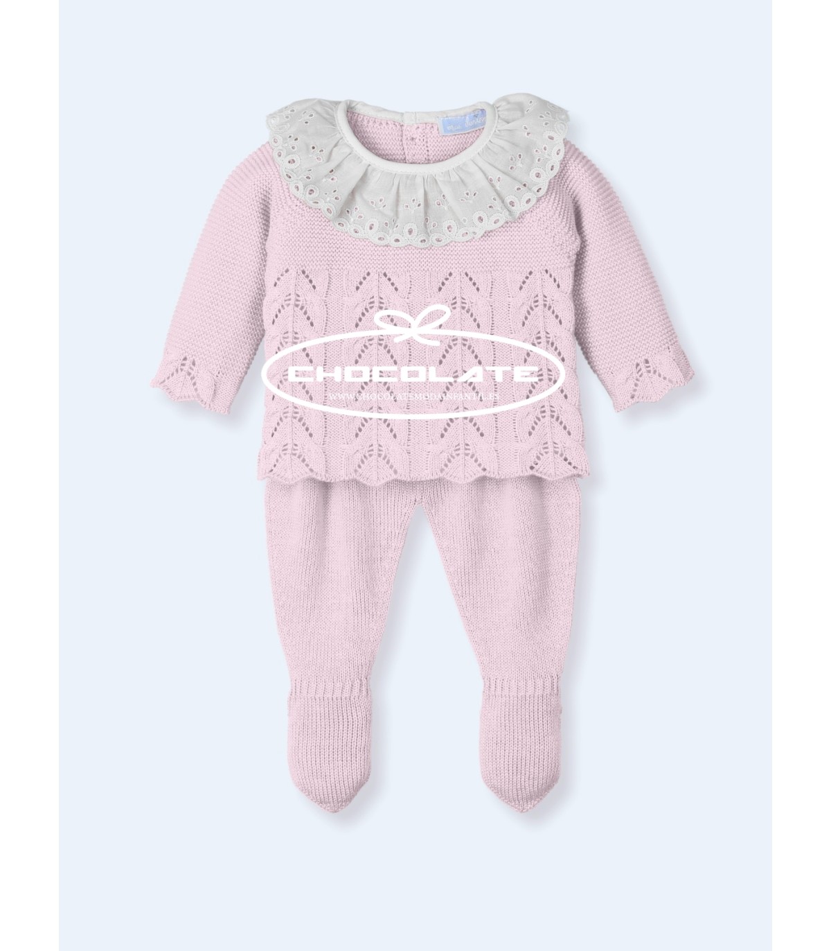 Conjunto bebé jubón y polaina rosa Mac ilusión | Conjunto de primer...