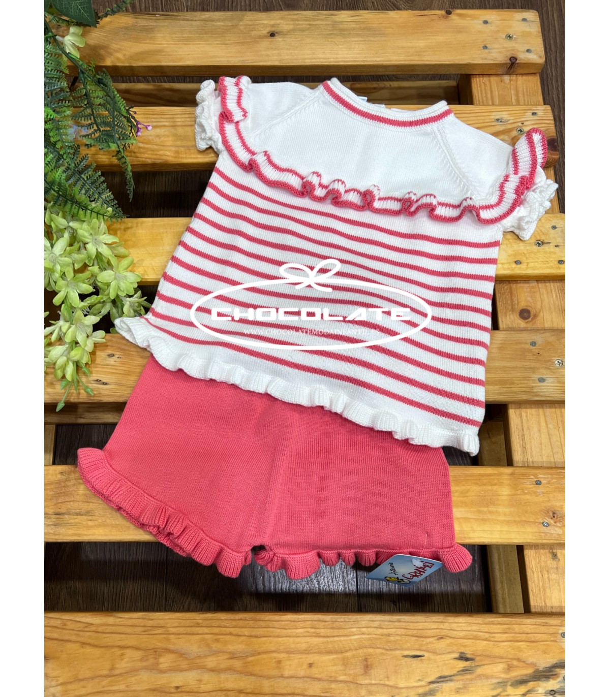 Conjunto de jersey manga corta y bombacho de punto de Granlei | Bon...