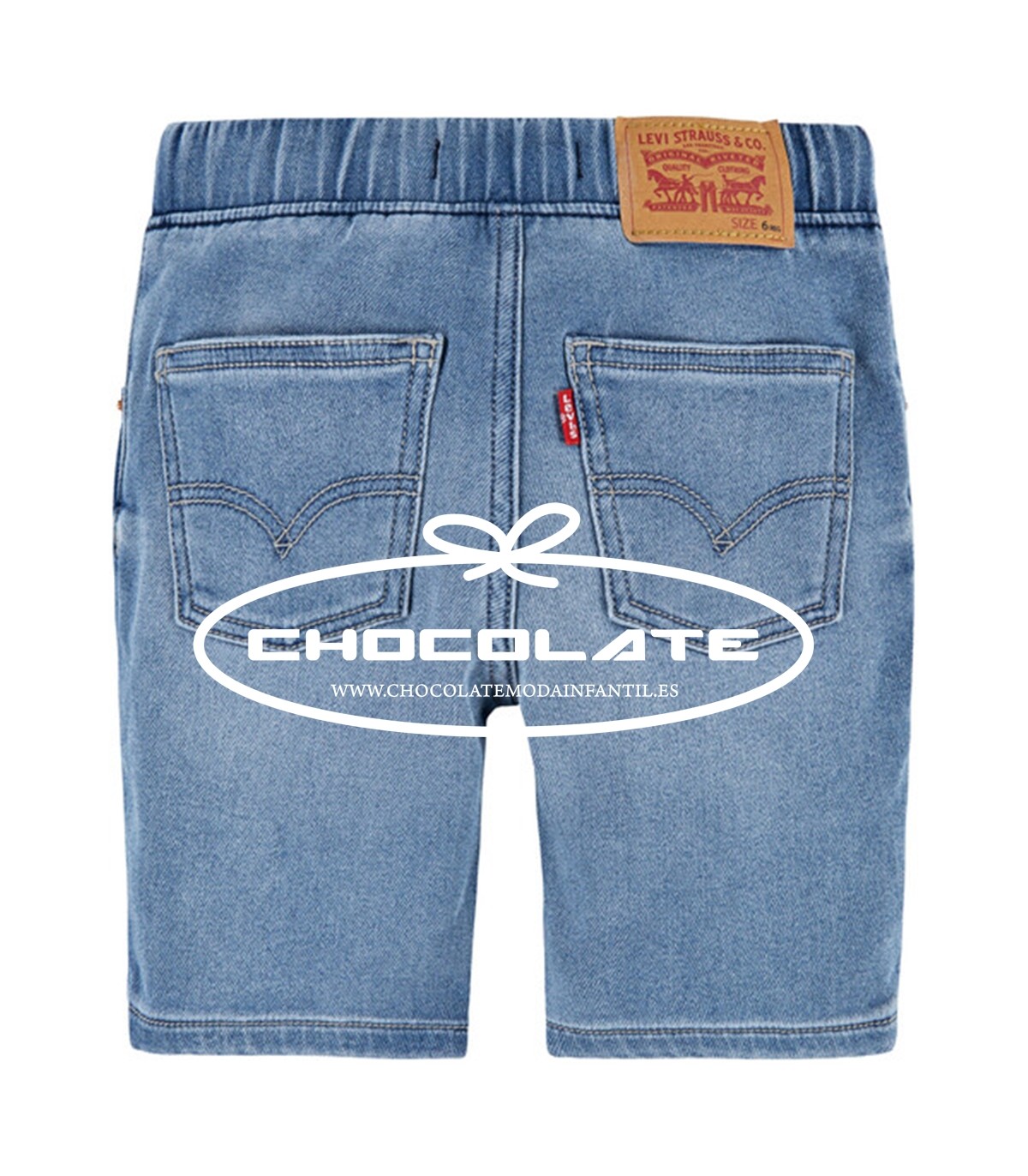 Bermuda vaquera con goma de Levis kids | Bermuda de Levis para niño...