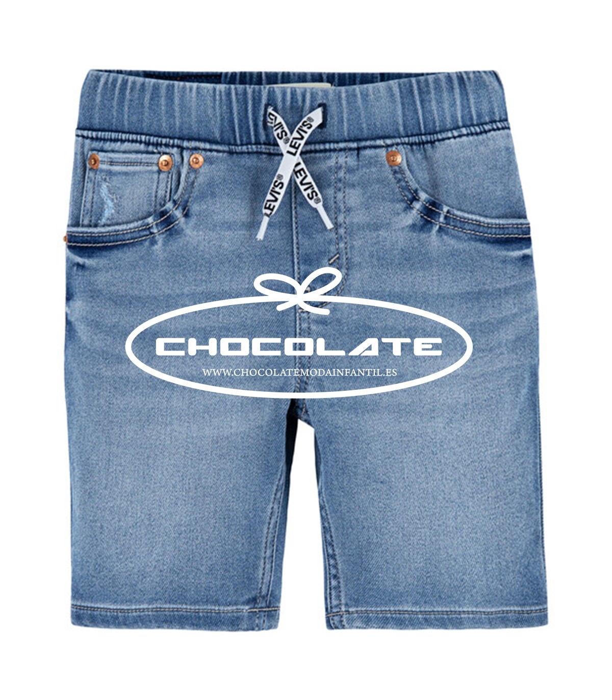 Bermuda vaquera con goma de Levis kids | Bermuda de Levis para niño...