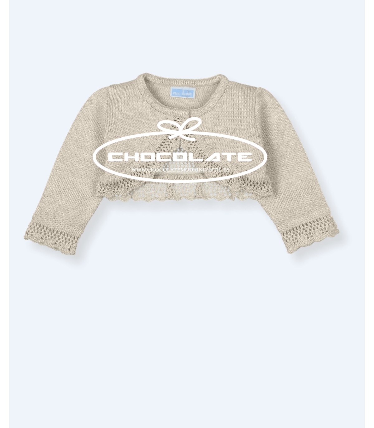 Chaqueta niña volante color safari de Mac ilusión | Chaqueta corta ...