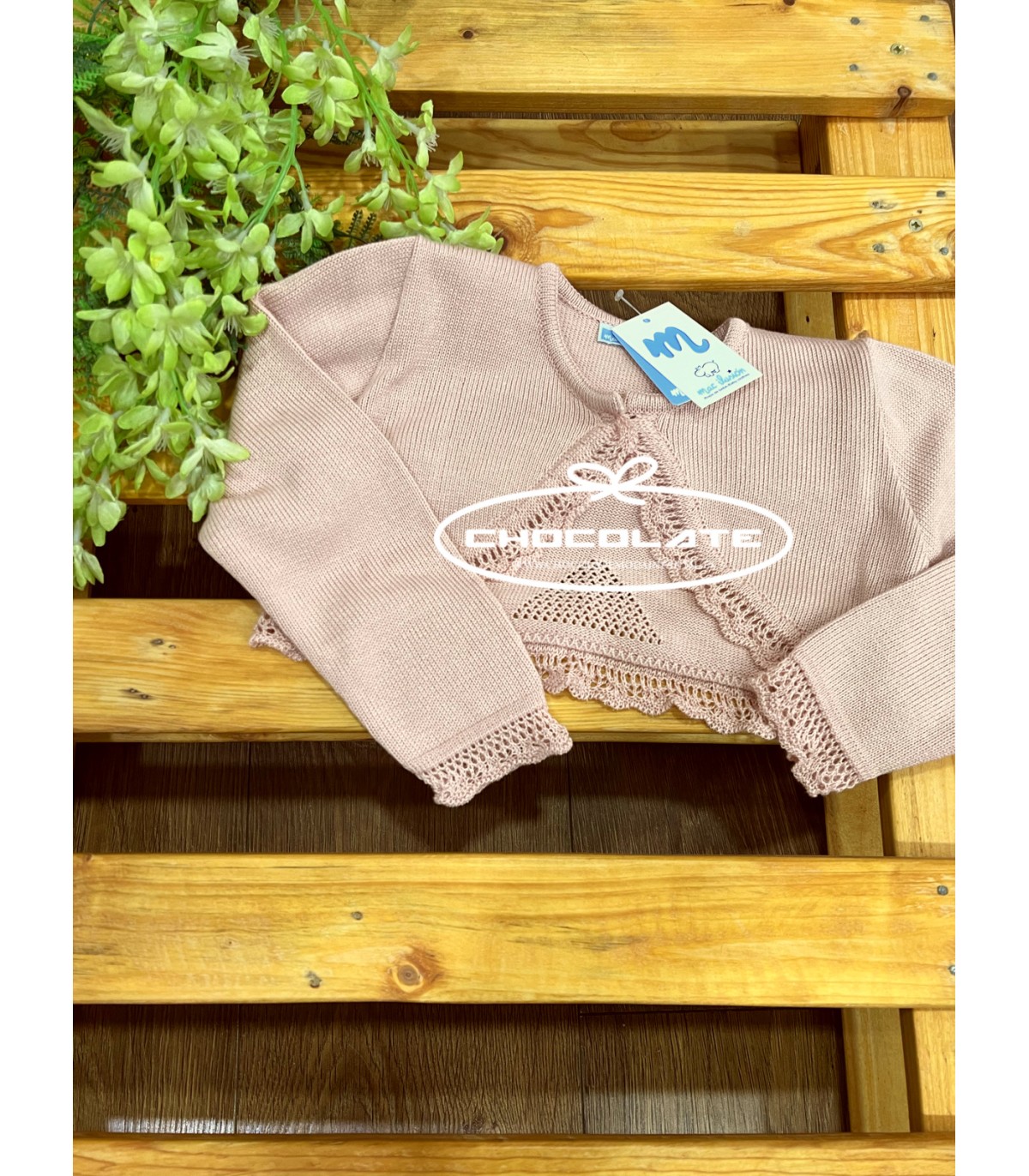 Chaqueta calada color ninfea de Mac ilusión para niña | Chaqueta co...