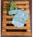 Conjunto sudadera verde agua y ranita de José Varón para niño