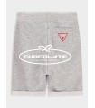 Bermuda básica en algodón gris de Guess para niño | Bermuda de algo...